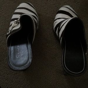 Coach animal hair mule